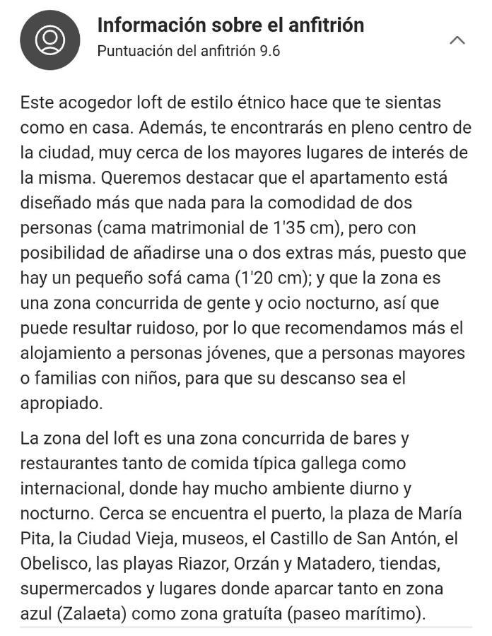 آكورونيا Loft De Estilo Etnico Coruna المظهر الخارجي الصورة